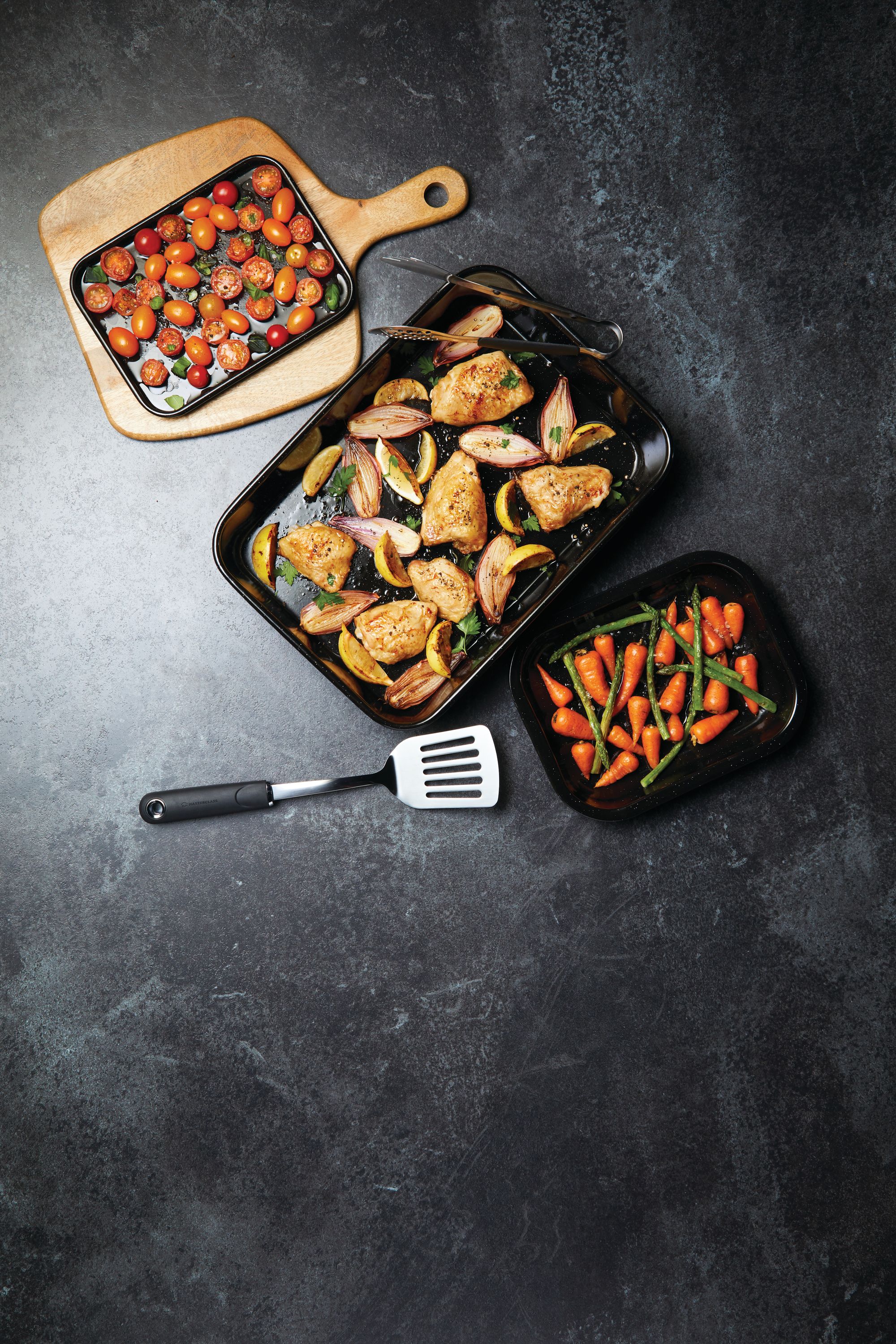 MasterCraft Pro Vitreous Enamel Roasting Pan 34x26cm